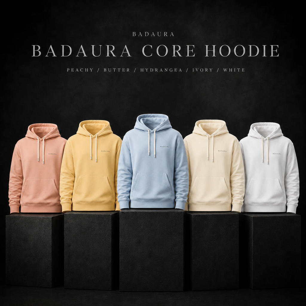 BADAURA Core Hoodie - Couleurs claires