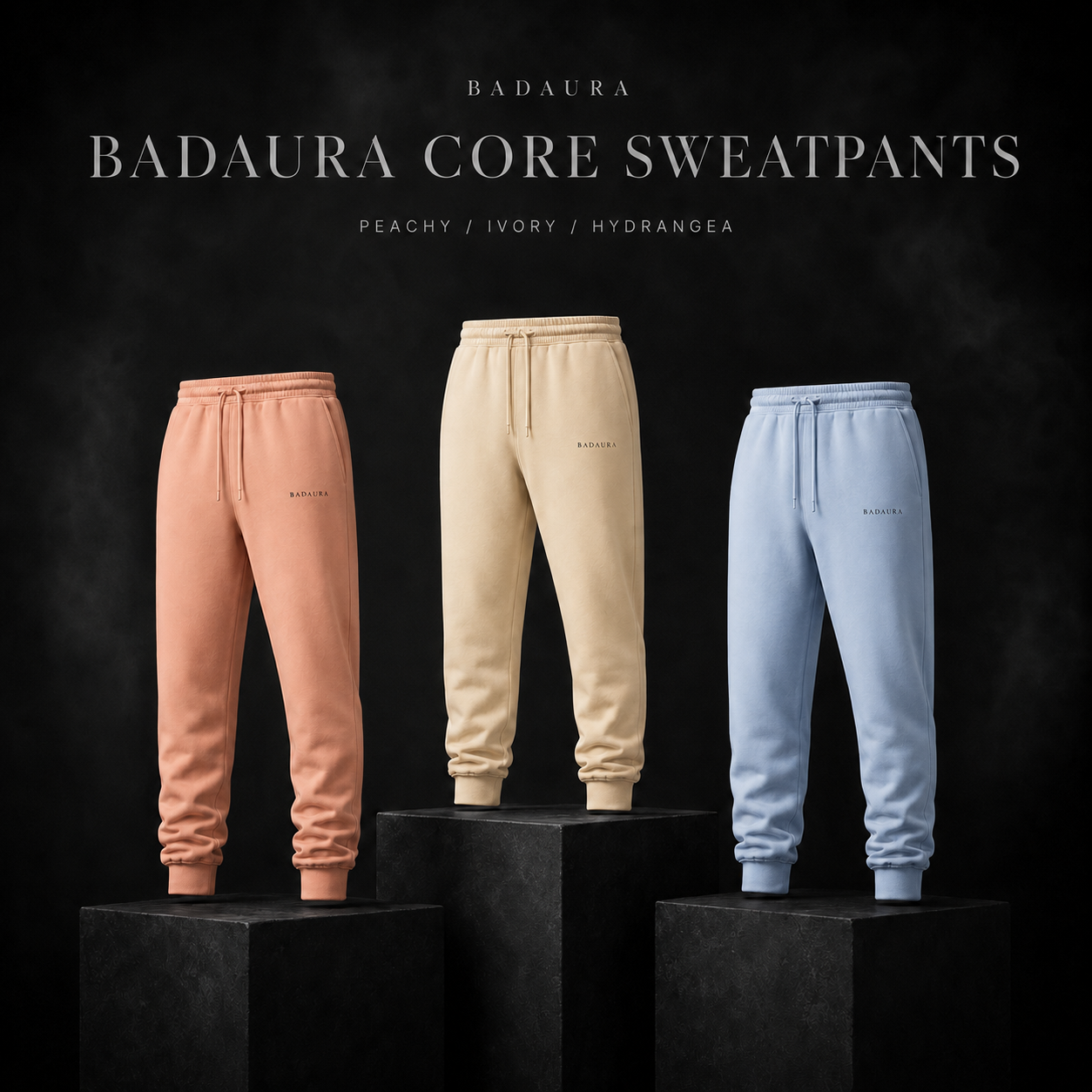 BADAURA Core Sweatpants – Couleurs claires