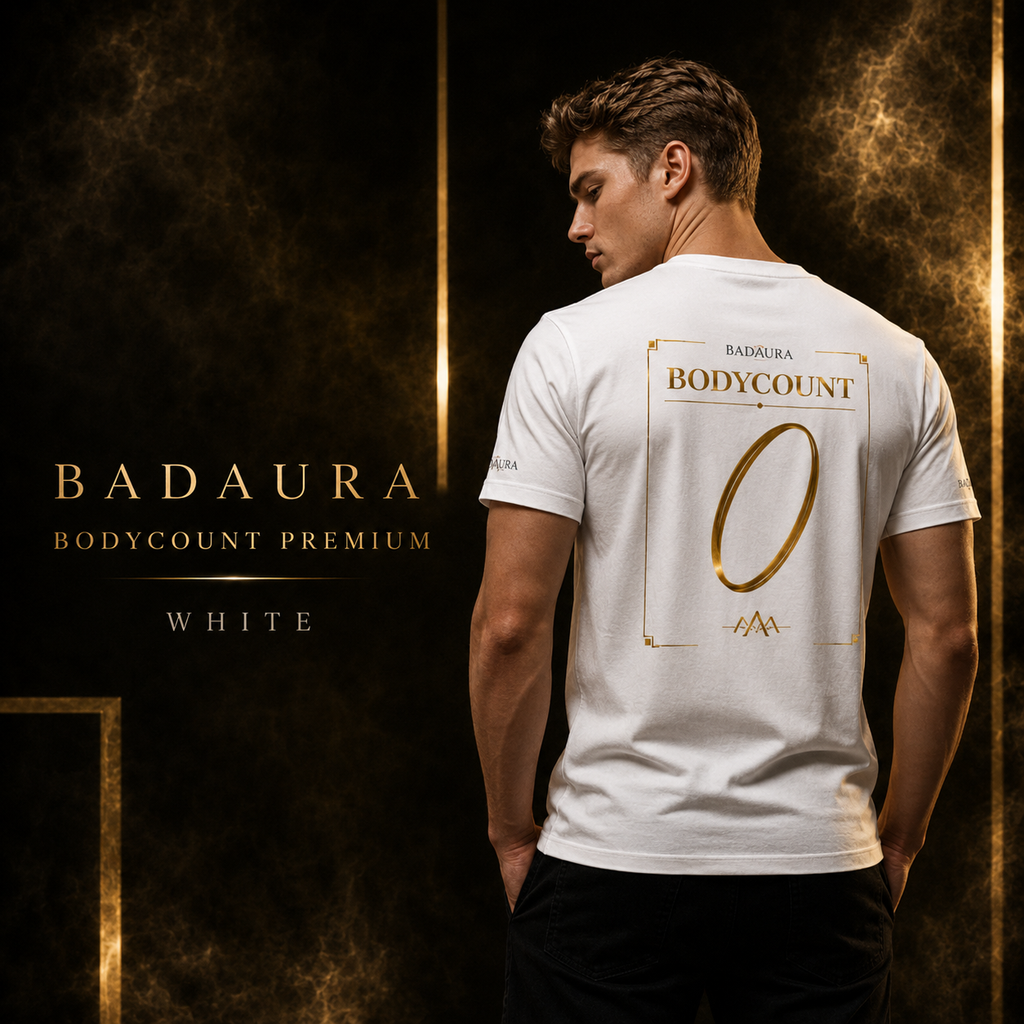 badaura bodycount premium white t-shirt