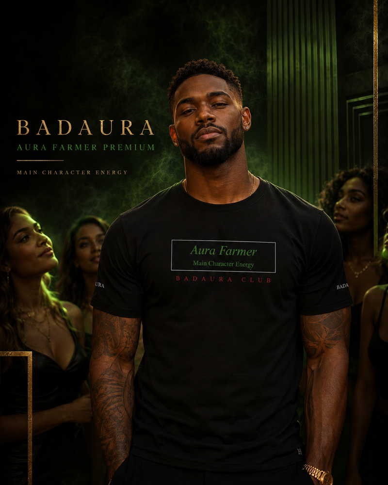 badaura aura farmer t-shirt main character energy