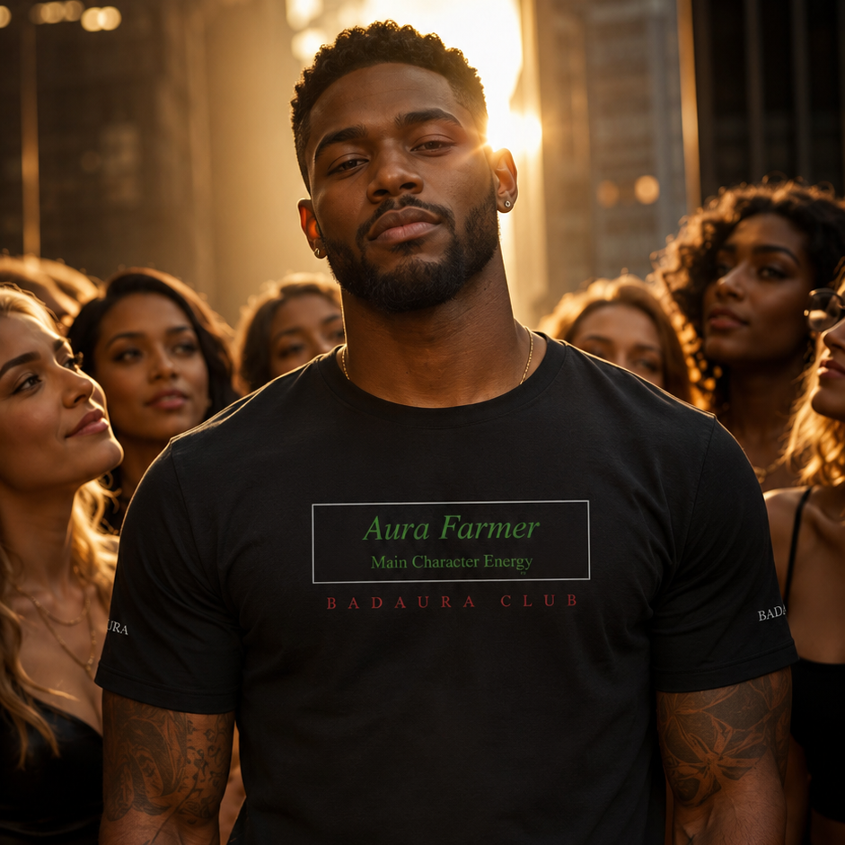 BADAURA Aura Farmer Premium T-Shirt